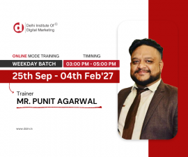 03 to 05 PM | Weekdays Batch | Mr. Punit